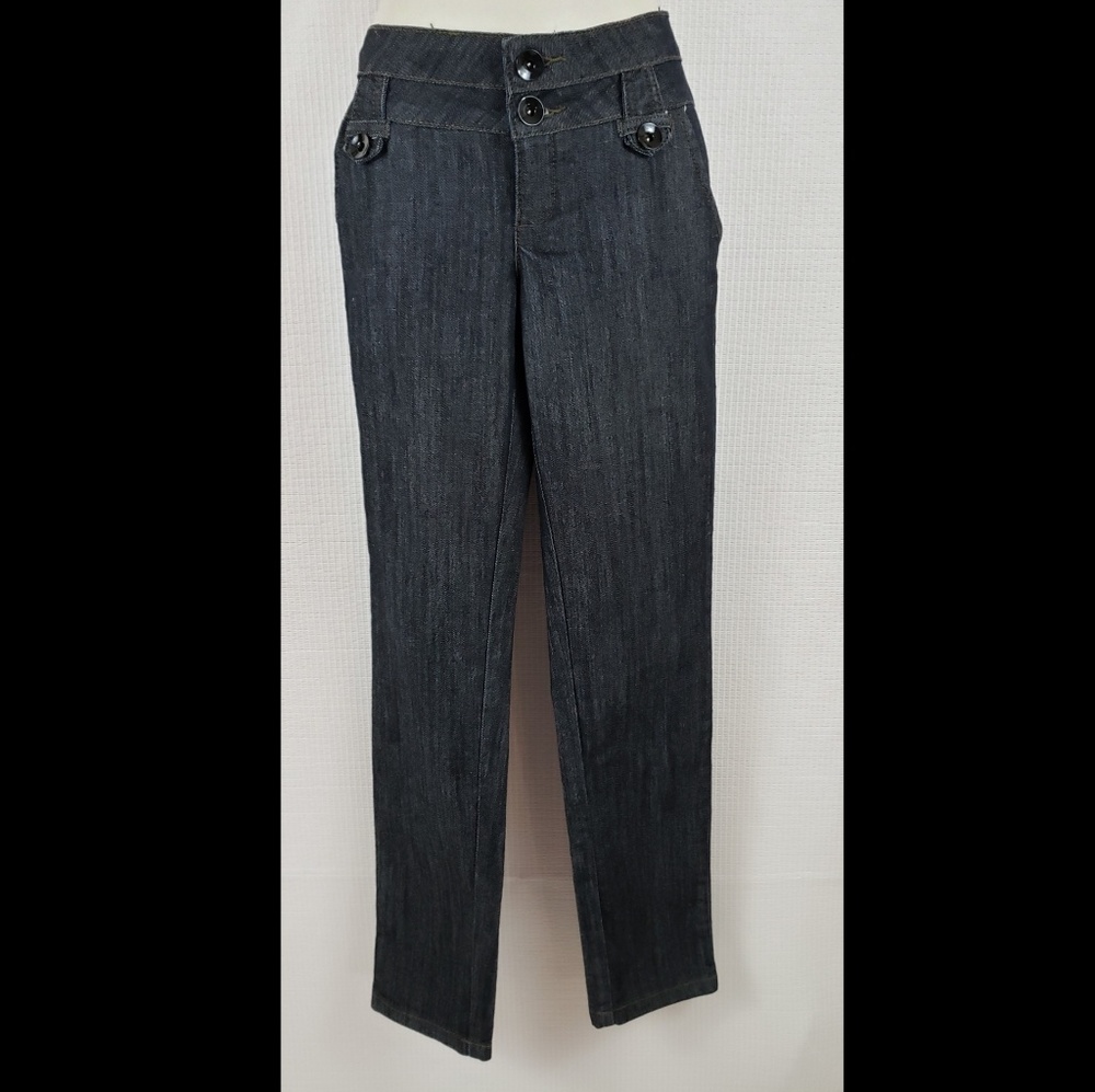 Boom Boom straight leg Black denim jeans size 7